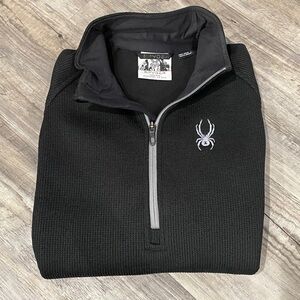 Spyder quarter zip pullover black S